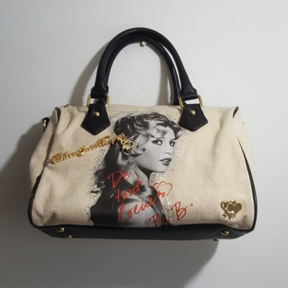 Maison Espin Brigitte Bardot Satchel Bag Purse - Picture 2 of 8